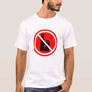 Ingen Vaping T-Shirt | Vapfri Zon Varning