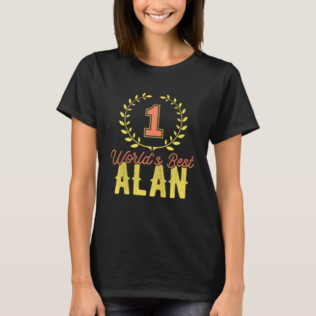 Ingen värld bästa Alan T Shirt (Framsida)