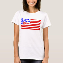 Ingen värme, ingen rädsla, ingen trumma Flagga T-S T-shirt