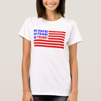 Ingen värme, ingen rädsla, ingen trumma Flagga T-S T-shirt