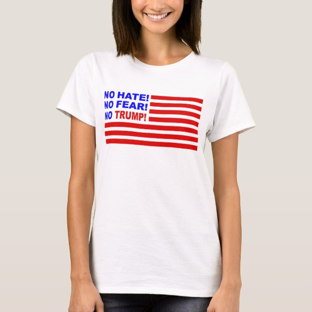 Ingen värme, ingen rädsla, ingen trumma Flagga T-S T-shirt (Framsida)