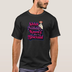 Ingen vet att jag är Bisexual Cute Bi-Pridet T Shirt