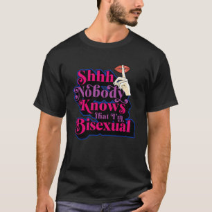 Ingen vet att jag är Bisexual Cute Bi-Pridet T Shirt