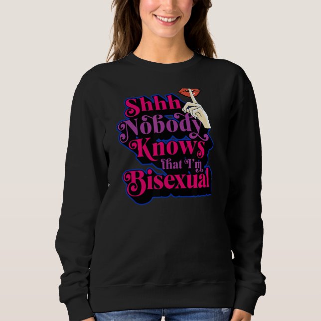 Ingen vet att jag är Bisexual Cute Bi-Pridet T Shirt (Framsida)