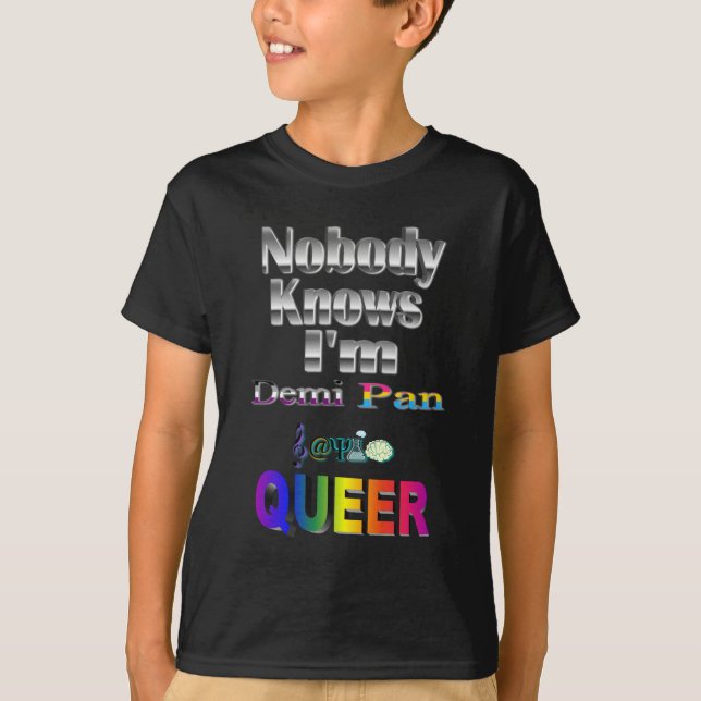Ingen vet att jag är Demi Pan SM Sapio QUEER Tröja (Framsida)