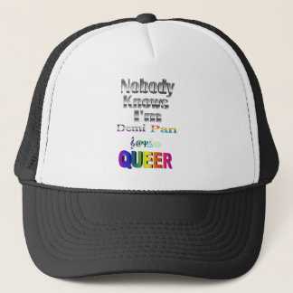 Ingen vet att jag är Demi Pan SM Sapio QUEER Truckerkeps