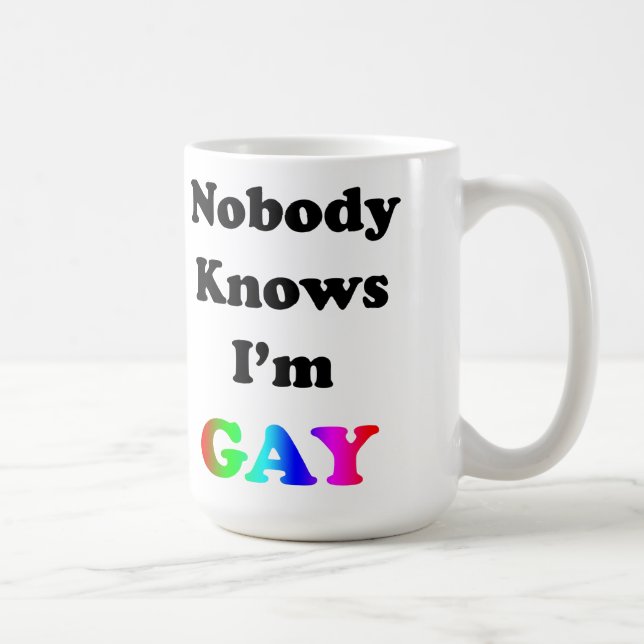 Ingen vet att jag är Gay Kaffemugg (Höger)