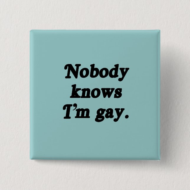 Ingen vet att jag är Gay Knapp (Framsida)