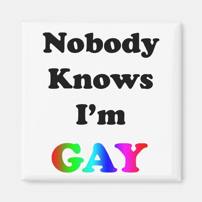 Ingen vet att jag är Gay Magnet (Framsidan)