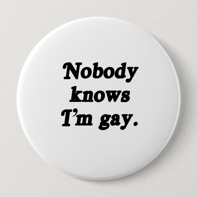 Ingen vet att jag är Gay - Png Knapp (Framsida)