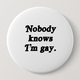 Ingen vet att jag är Gay - Png Knapp