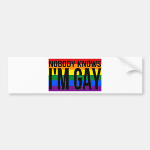 Ingen vet att jag är homosexuell bildekal