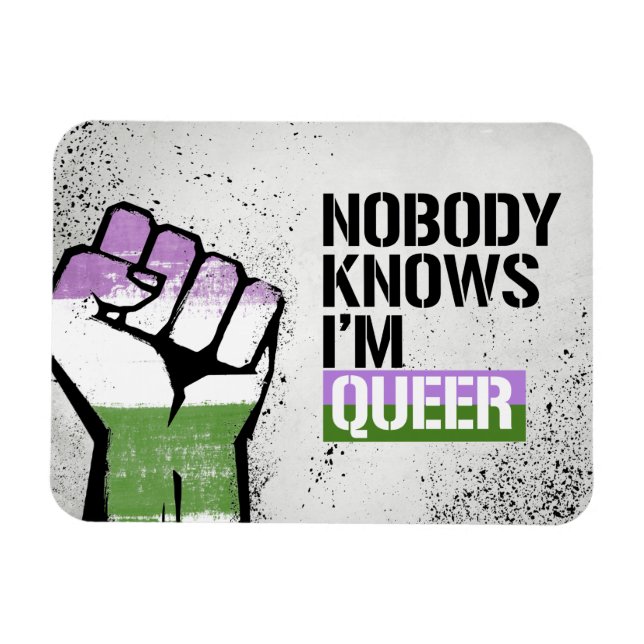Ingen vet att jag är Queer - HBT-Höger - Magnet (Horisontell)
