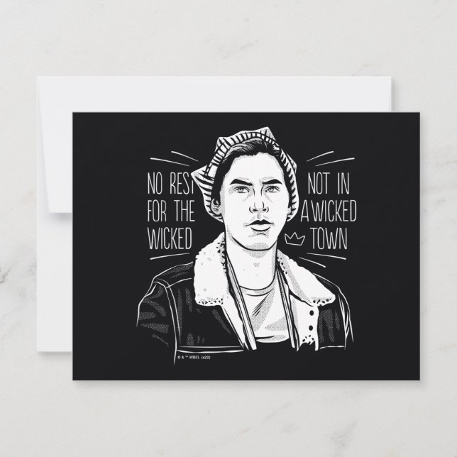 Ingen vila för klockslaget anteckningskort (Framsida)