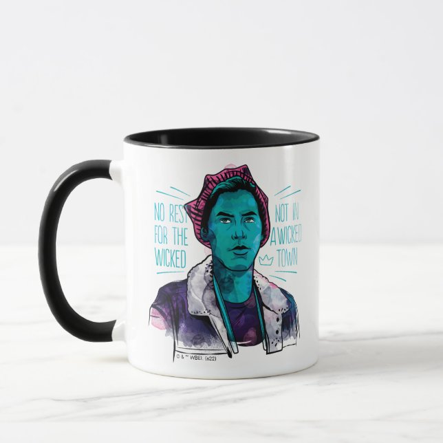 Ingen vila för klockslaget mugg (Vänster)