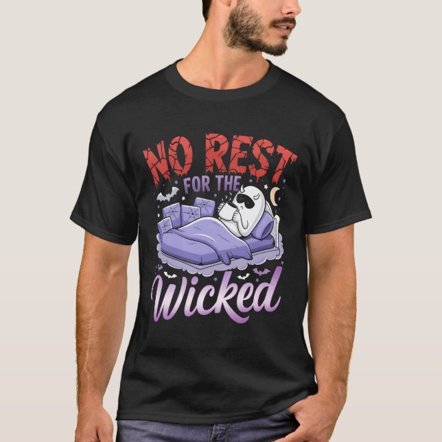 Ingen vila för klockslaget t shirt (Framsida)
