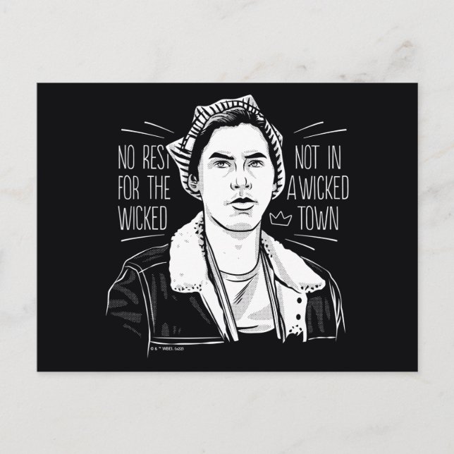 Ingen vila för klockslaget vykort (Framsida)