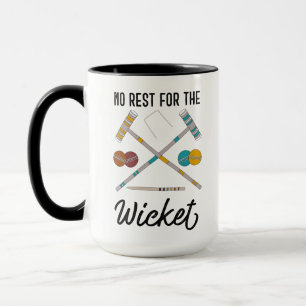 Ingen vila för Wicket Funny Croquet Thmet Mugg