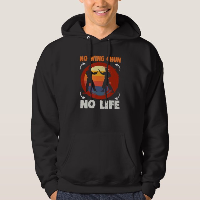 Ingen Vinge Chun No Life Vinge Chun Hoodie (Framsida)