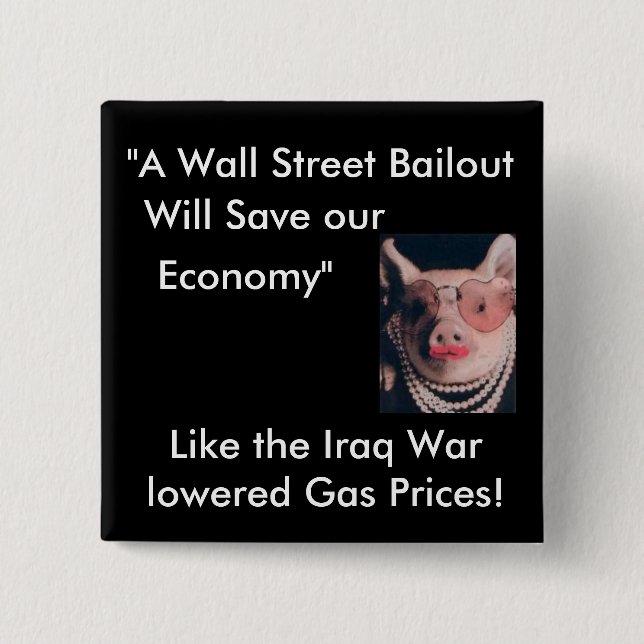Ingen Wallstreet räddningsaktion Knapp (Framsida)