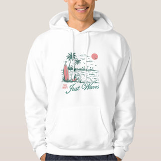 Ingen Wifi Bara Vågor Hoodie