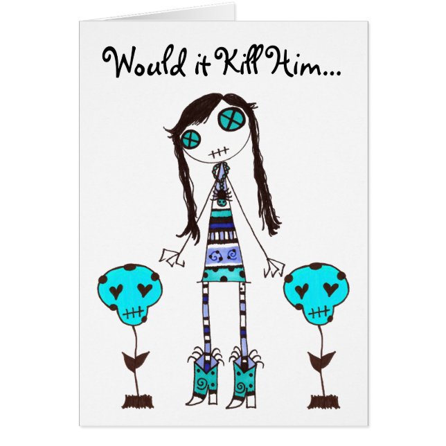 INGEN WIKH Ser#20 OH GJORDE HAN INTE! Hälsningskort (Framsidan)