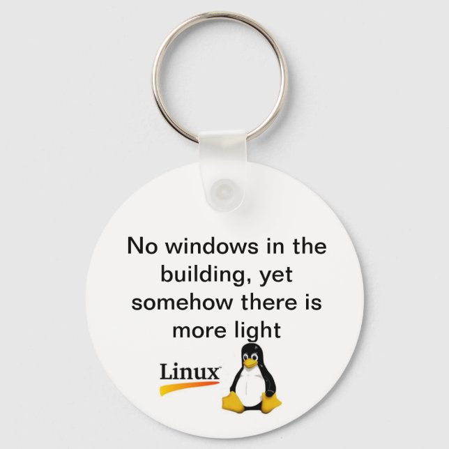 Ingen Windows Linux Nyckelring (Framsida)