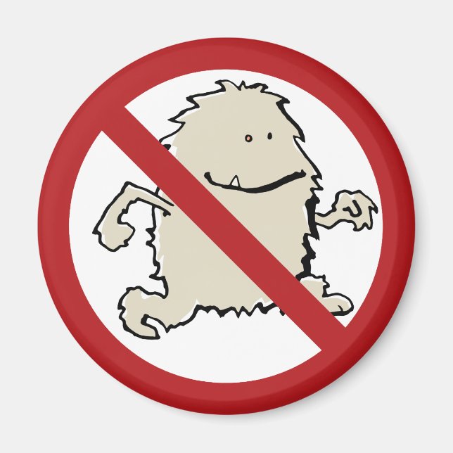 Ingen yeti tillåts! magnet (Framsidan)