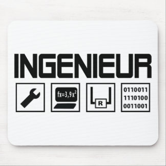 ingenieur med verktygsymbolen musmatta