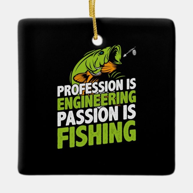 Ingenjör är ingenjör julgransprydnad keramik (Framsida)