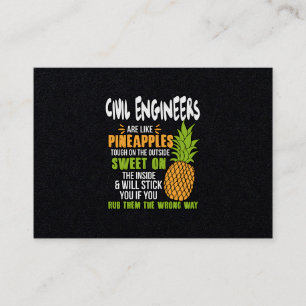 Ingenjör är som ananas. visitkort