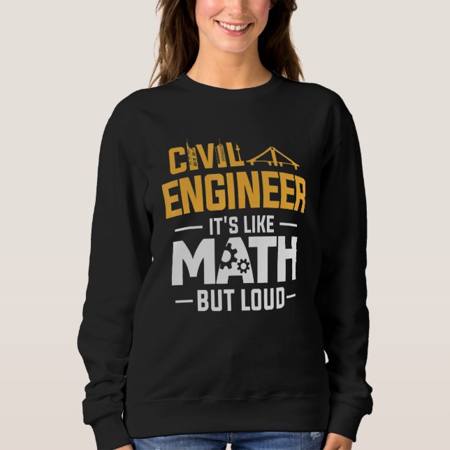 Ingenjör är som Math men Loud T Shirt (Framsida)