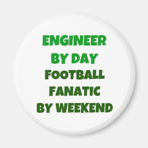 Ingenjör av dagfotbollfanatikern vid helg magnet