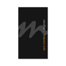 Ingenjör BoldScript Monogram BusinessCard
