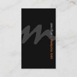 Ingenjör BoldScript Monogram BusinessCard Visitkort