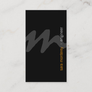 Ingenjör BoldScript Monogram BusinessCard Visitkort