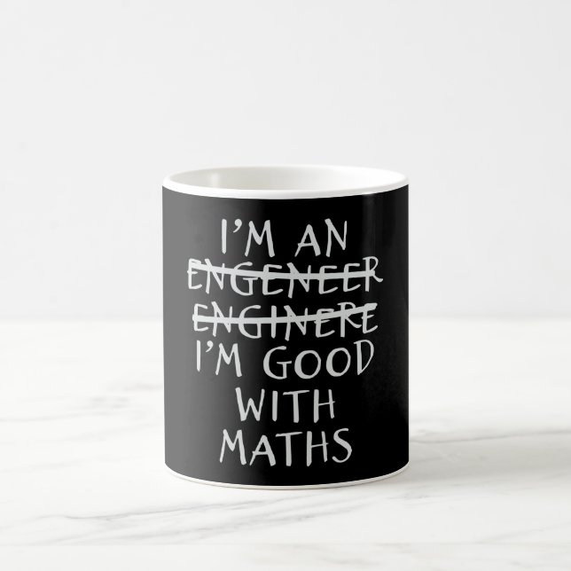 Ingenjör Bra med matematiska nyskapande citat Kaffemugg (Center)