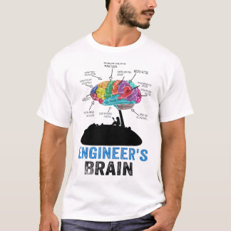 Ingenjör Brain Funny Anatomy T Shirt
