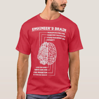 Ingenjör Brain Funny Engineering T Shirt
