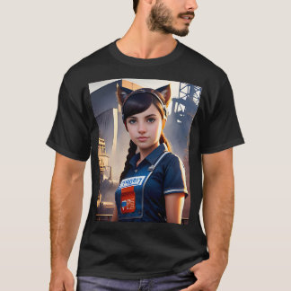 Ingenjör catgirl t shirt