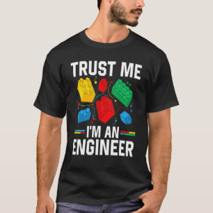 Ingenjör Children Kids Leksak Big Byggnad Blocks B T Shirt
