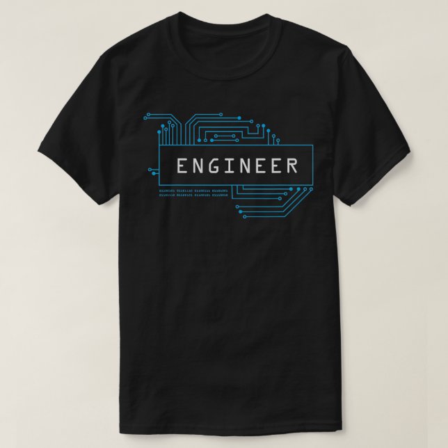 Ingenjör Computer Circuit Board Engineering STEM T Shirt (Design framsida)