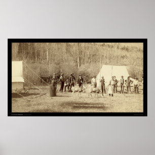 Ingenjör Corps framför Tält SD 1889 Poster