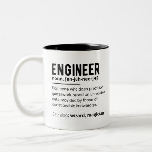 Ingenjör Definition Engineering Gift Två-Tonad Mugg
