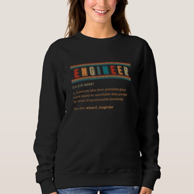 Ingenjör Definition Engineering Practisters Grad T Shirt (Framsida)