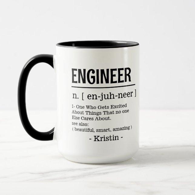 Ingenjör Definition Engineering Student Software Mugg (Vänster)