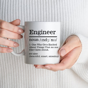 Ingenjör Definition Funny Ingenjör Birthday Gifts Mugg