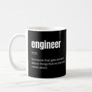 Ingenjör Definition Funny Nerd Engineering Kaffemugg