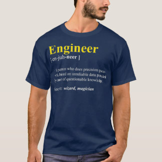 Ingenjör Definition Gift Funny Computer Nerd T Shirt