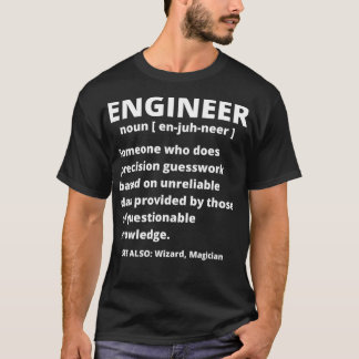 Ingenjör Definition - Lustigt Sarkastic Engineerin T Shirt